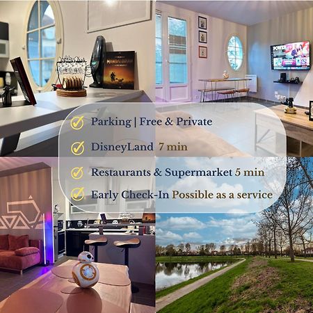 Once Upon A Time - 7Min From Disneyland - Free Private Parking - Self Checkin - Balcony - Barbecue Маньи-ле-Онгр Экстерьер фото