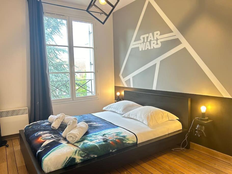 Once Upon A Time - 7Min From Disneyland - Free Private Parking - Self Checkin - Balcony - Barbecue Маньи-ле-Онгр Экстерьер фото